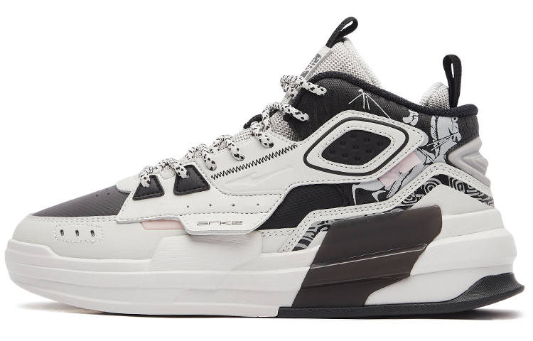 Erke Yeyan Mid top Skateboard Shoes Women's Gray Black