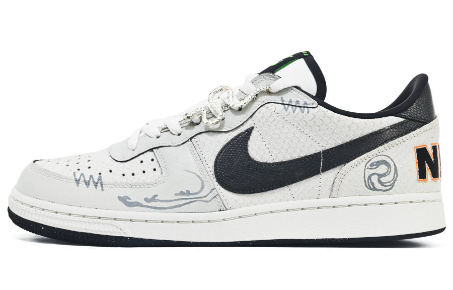 Nike Nike Terminator Slip Resistant Abrasion Resistant Low top Skateboard Shoes Men's Gray Black