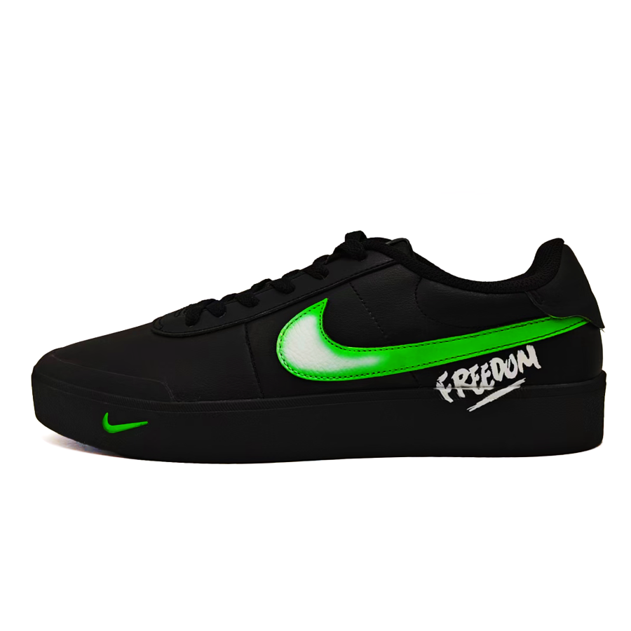 Nike Nike Court Shot Slip Resistant Lightweight Non slip Lightweight Low top Skateboard Shoes Unisex Neon Green