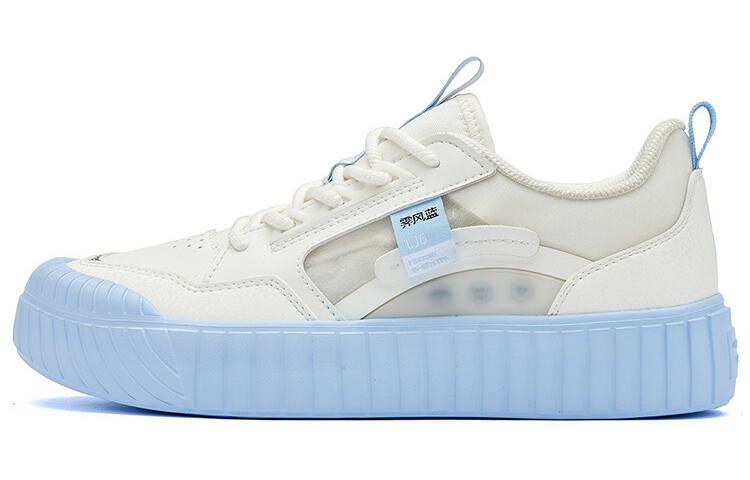 361° Casual Slip Resistant And Breathable Low top Skateboard Shoes Women's White Blue