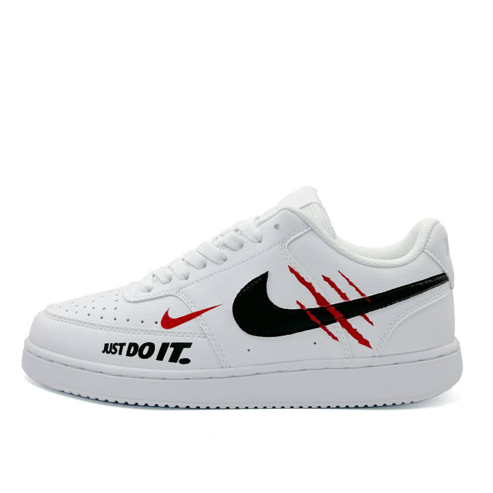 Nike Nike Court Vision Low Coverage Slip Resistant Low top Skateboard Shoes Unisex White Black