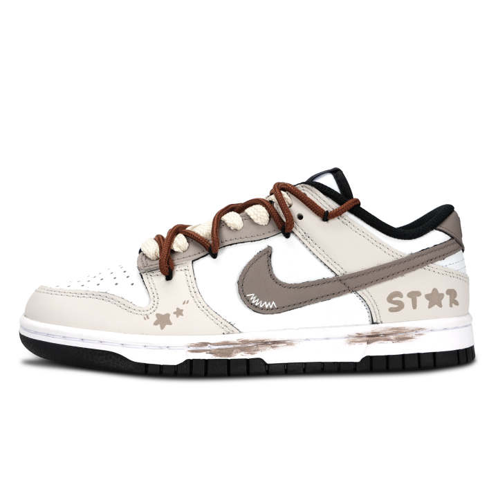 Nike Nike Dunk Slip Resistant Abrasion Resistant Slip Resistant Abrasion Resistant Low top Skateboard Shoes Unisex Beige
