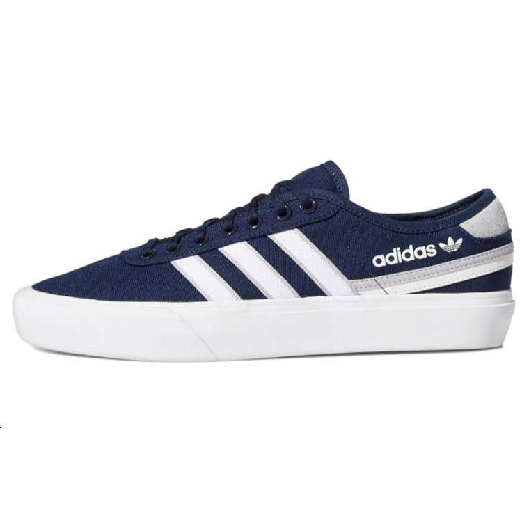 Adidas Originals Delpala Canvas Comfortable Low top Skateboard Shoes Unisex Blue White