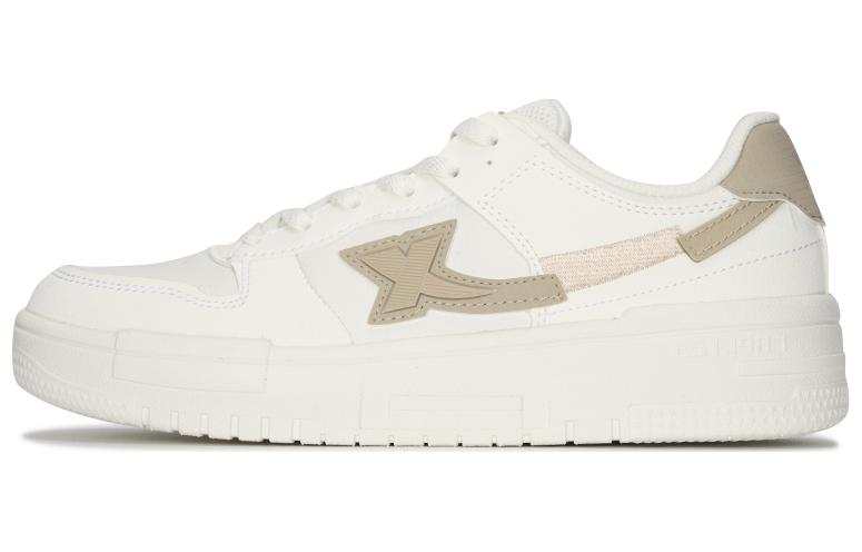 XTEP Slip Resistant Abrasion Resistant Low top Skateboard Shoes Women's White
