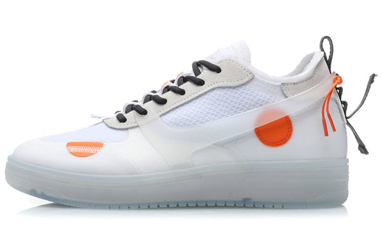 Li-Ning Li Ning CF COUNTERFLOW Tracing Slip Resistant, Abrasion Resistant, Lightweight Low top Skateboard Shoes Men's White