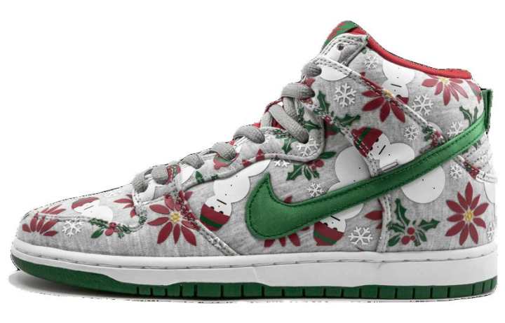 Nike Nike SB Dunk High Concepts Ugly Christmas Sweater Grey