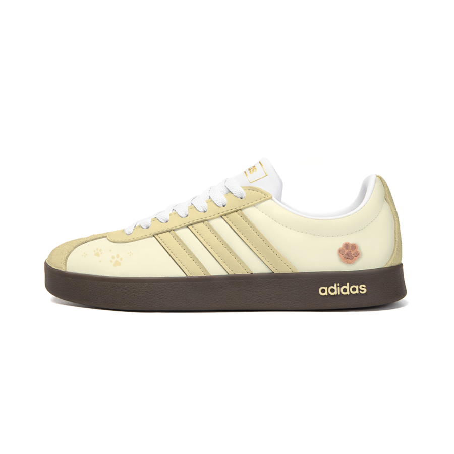 Adidas Adidas VL COURT 2.0 Skateboard Shoes Unisex Low Top Yellow