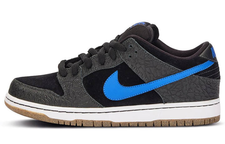 Nike UNDEFEATED X Nike Dunk SB Skateboard Shoes Men's Low Top Black/White/Blue