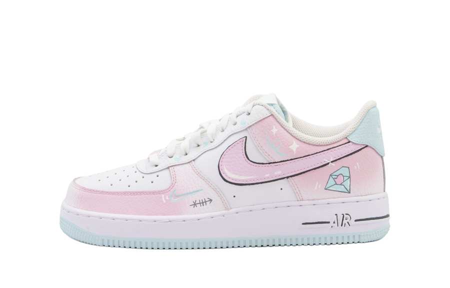 Nike Nike Air Force 1 Cushioning Abrasion Resistant Cushioning, Wear Resistant Low top Skateboard Shoes Women's Pink