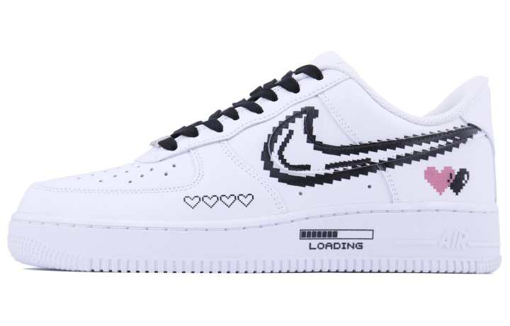 Nike Nike Air Force 1 Low Comic LOVE SDS Low top Skateboard Shoes Men's Black White