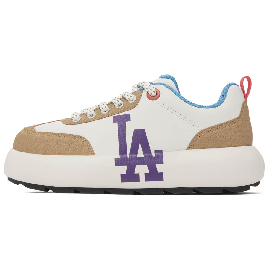 MLB Chunky Classic Thermal Slip Resistant Abrasion Resistant Height Increasing Skateboard Shoes Unisex Camel