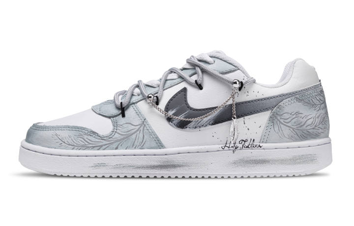 Nike Nike EBERNON Low top Skateboard Shoes Unisex Light Gray
