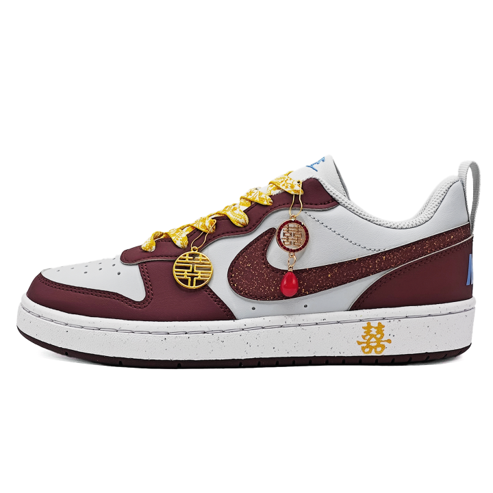 Nike Nike Court Borough Blissful Lightweight Low top Skateboard Shoes Unisex Red White