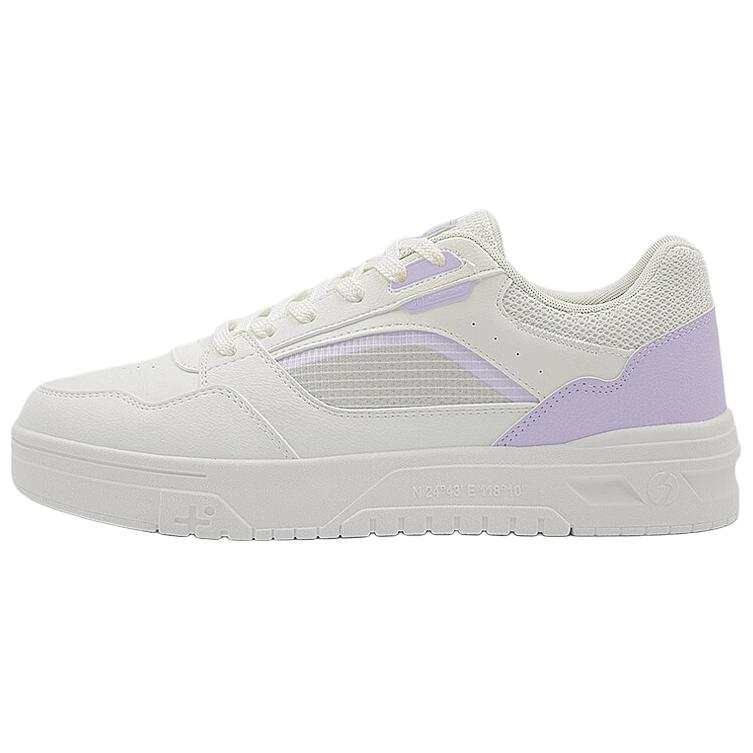 361° Slip Resistant, Abrasion Resistant, Breathable Low top Skateboard Shoes Women's White Purple