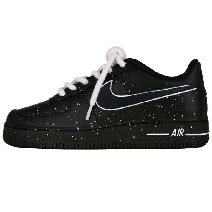 Nike Nike Air Force 1 Abrasion Resistant Low top Skateboard Shoes Unisex Black White