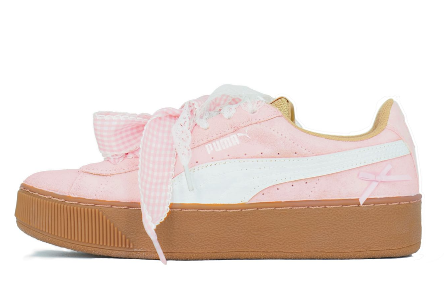 PUMA Vikky Platform Street Rose Coverage Low top Skateboard Shoes Unisex Pink
