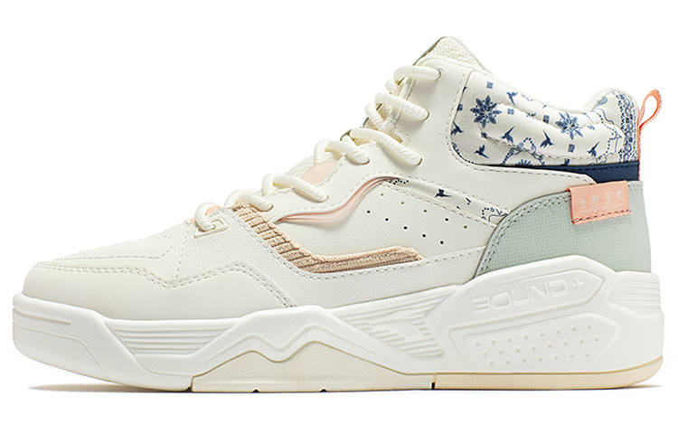 361° Skateboard Shoes Women's High Top Feather White/Mint Gray Green