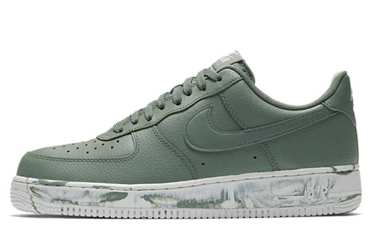 Nike Nike Air Force 1 07 LV8 LTHR Leather Clay Green Graffiti Slip Resistant Lightweight Non slip Lightweight Low top