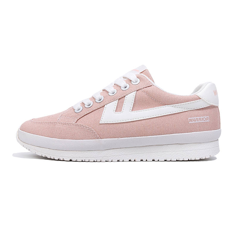 Warrior Abrasion Resistant, Lightweight, And Breathable Low top Skateboard Shoes Women's Light Pink Red