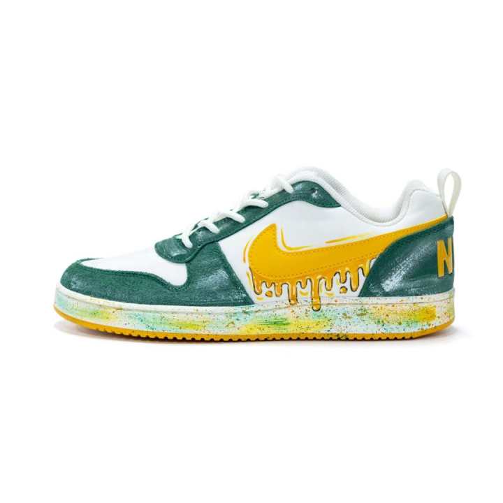 Nike Nike Court Borough PRM Cheese Ice Cream Slip Resistant Cushioning Abrasion Resistant Lightweight