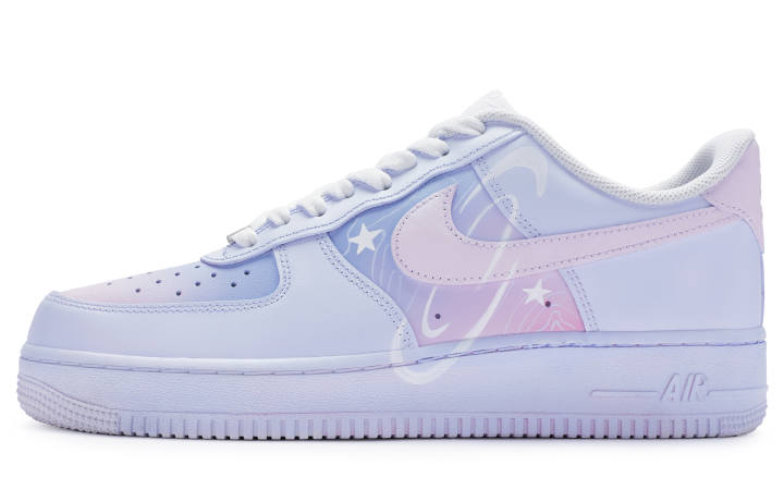 Nike Nike Air Force 1 811 Manufacturing Low top Skateboard Shoes Men's Blue Purple Pink