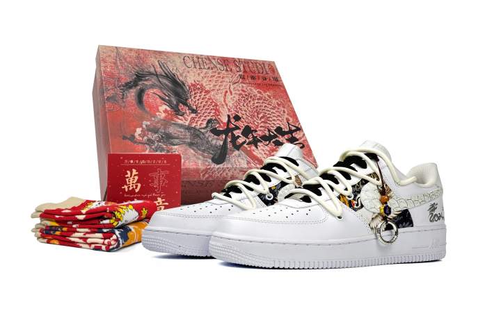 Nike Nike Air Force 1 Low top Skateboard Shoes Men's White Black
