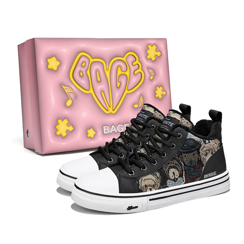 BAGE BAGE Winter Tactical Boots, Box, Multicolor Fleece Lined, Niche Design Slip Resistant Abrasion Resistant Thermal