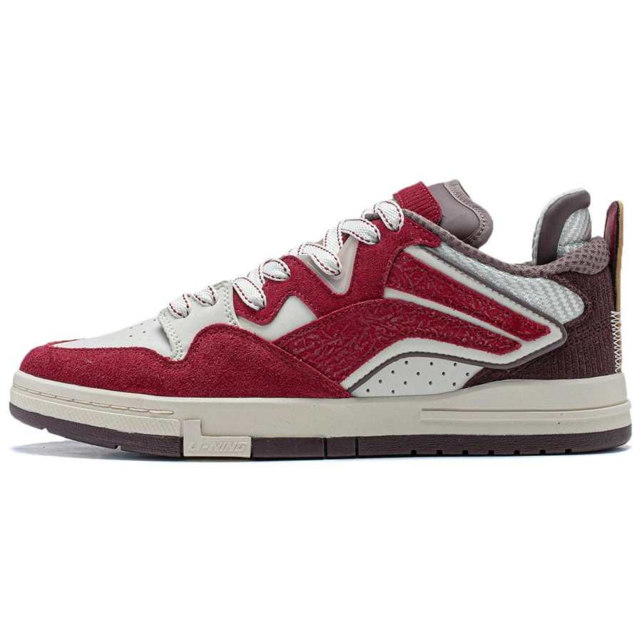 Li-Ning Li Ning Wave PRO CNY Comfortable Slip Resistant Abrasion Resistant Skateboard Shoes Men's Red