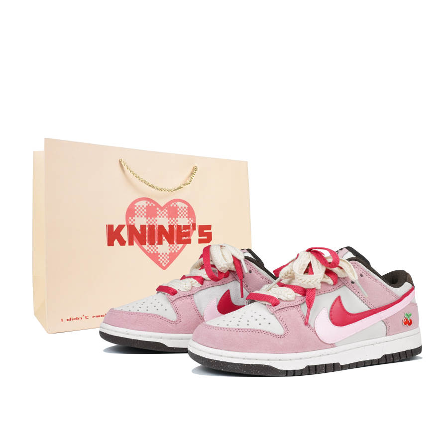 Nike Nike Dunk Low top Skateboard Shoes Women's White Pink