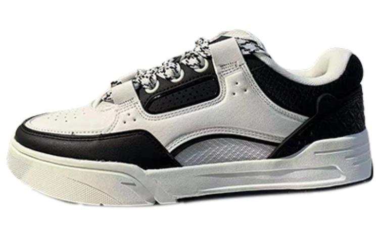 Anta AOJIE Comfortable Slip Resistant Cushioning Low top Skateboard Shoes Men's Black