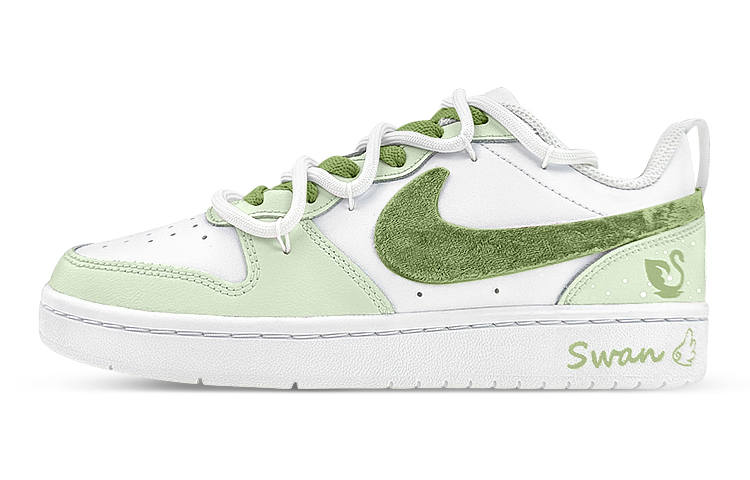 Nike Nike Court Borough Low 2 Low top Skateboard Shoes GS Green White