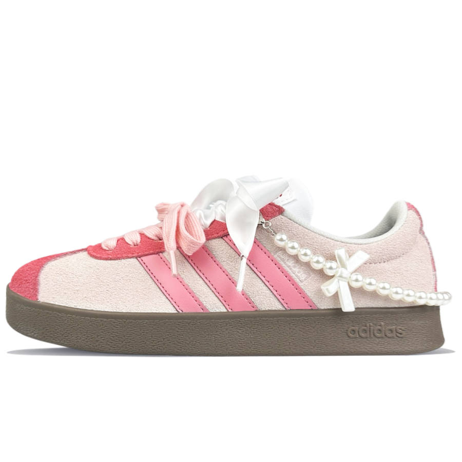 Adidas Adidas Slip Resistant Lightweight Non slip Lightweight Low top Skateboard Shoes Unisex Pink