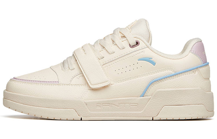 Anta Low top Skateboard Shoes Women's White Purple Blue