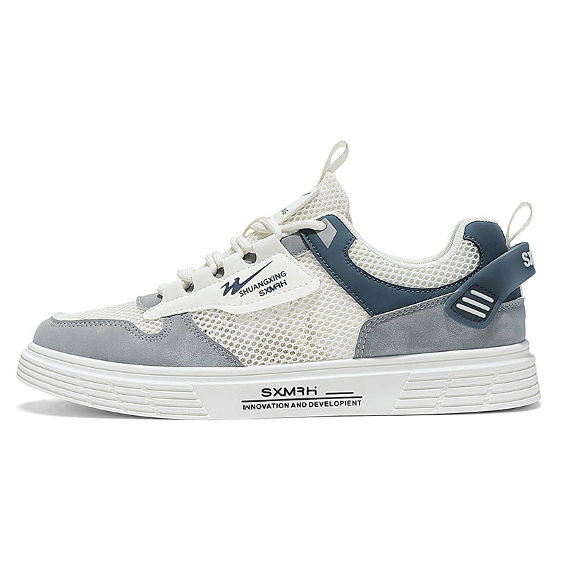 Binary Binary Breathable Lightweight Breathable And Lightweight Low top Skateboard Shoes Men's Beige Gray