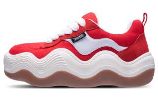 Heyday Triple Wavy Slip Resistant Cushioning Abrasion Resistant Low top Platform Puffy Shoes, Height Increasing 6cm