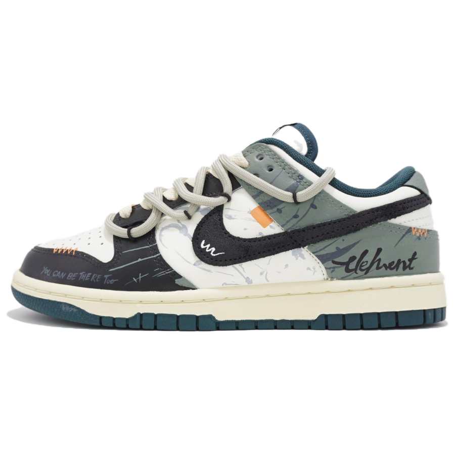 Nike Nike Dunk Urban Forests Slip Resistant Abrasion Resistant Low top Skateboard Shoes Unisex Black Green