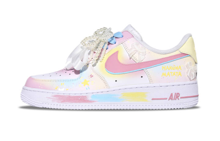 Nike Nike Air Force 1 Abrasion Resistant Abrasion Resistant Low top Skateboard Shoes Women's Pink