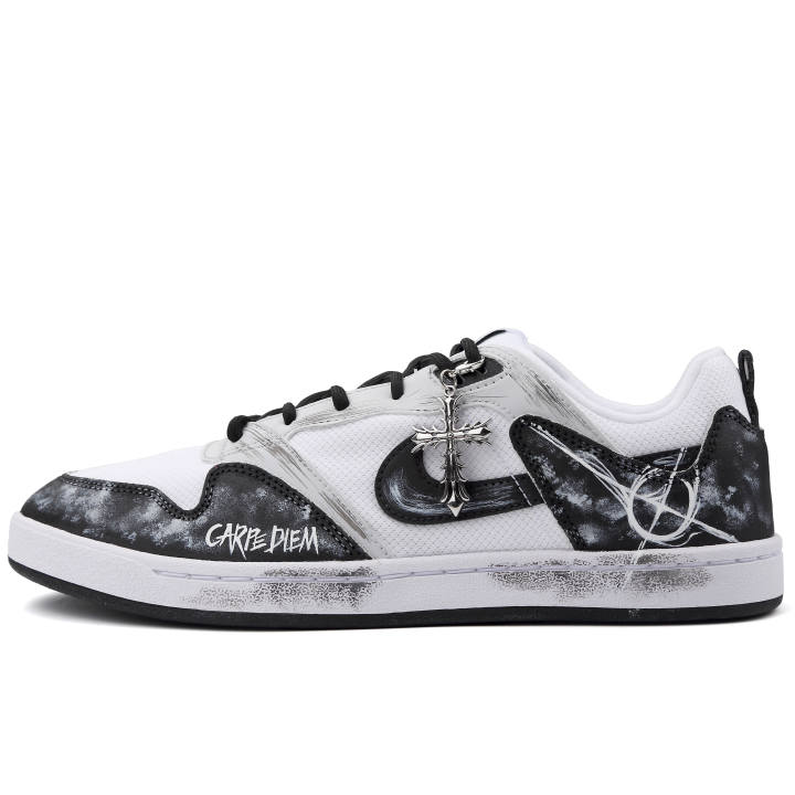 Nike Nike SB Alleyoop Dark Night Cross Abrasion Resistant Low top Skateboard Shoes Men's Black White