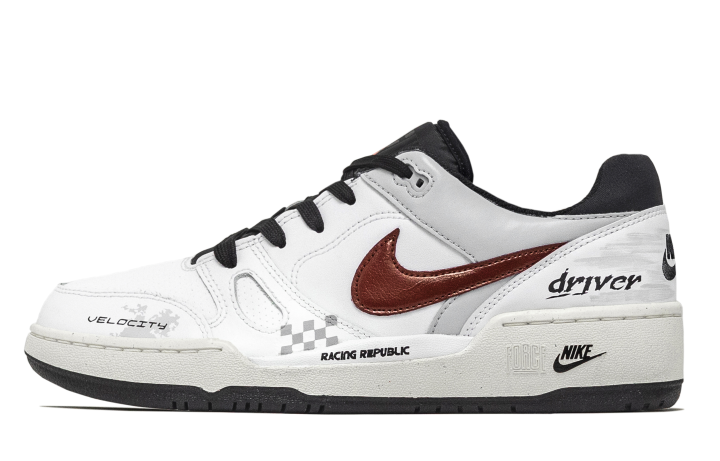 Nike Nike Full Force Making An Immediate Appearance Slip Resistant Low top Skateboard Shoes Unisex Gray White