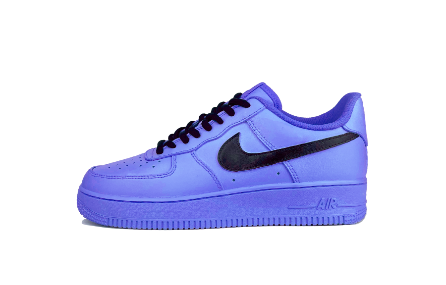Nike Nike Air Force 1 Absolute Purple Impact Resistance And Abrasion Resistant Low top Skateboard Shoes Unisex Purple
