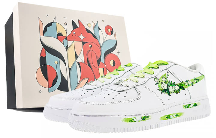 Nike Nike Air Force 1 Low top Skateboard Shoes GS Green