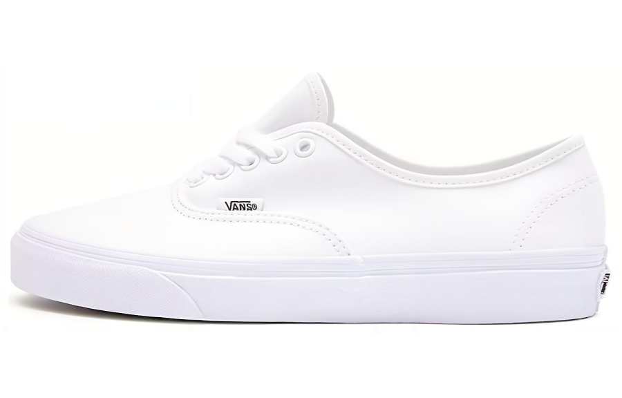 Vans Vans Authentic True White Lightweight Breathable Low top Skateboard Shoes Unisex White