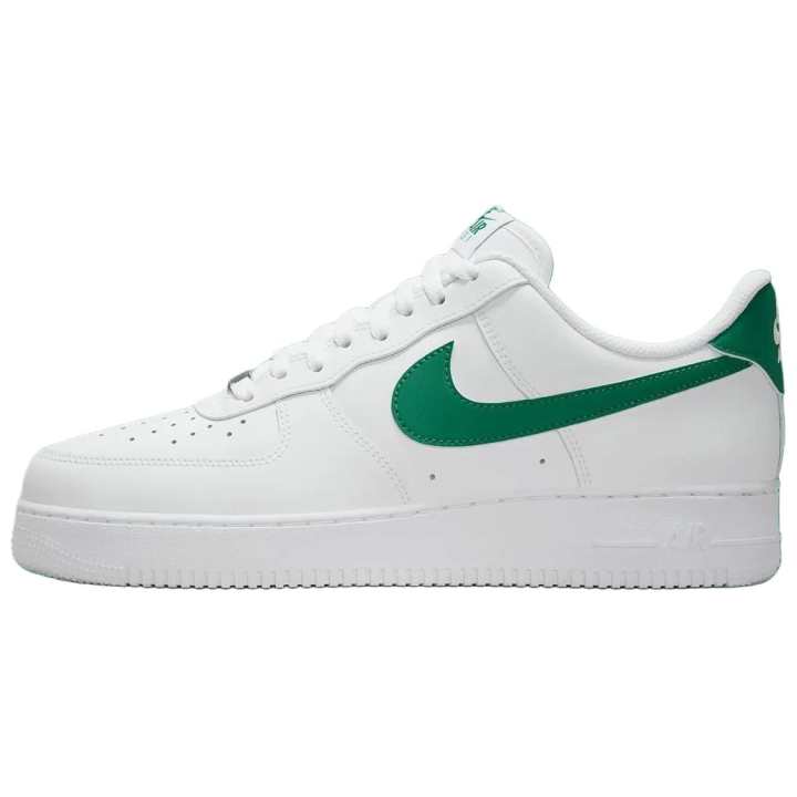 Nike Nike Air Force 1 Slip Resistant Abrasion Resistant Low top Skateboard Shoes Men's White Green