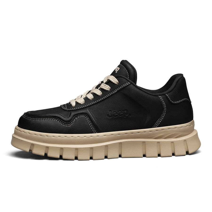 Jeep Jeep Microfiber Leather Low top Skateboard Shoes Men's