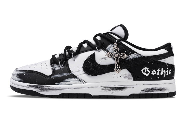 Nike Nike Dunk Low top Skateboard Shoes Unisex Black White