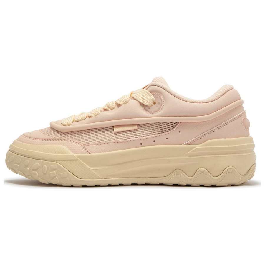 361° Shortbread Cushioning Abrasion Resistant Slip Resistant Low top Skateboard Shoes Women's Pink Beige