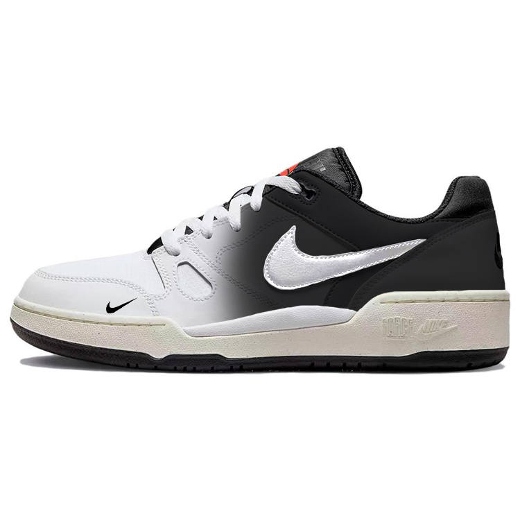 Nike Nike Full Force Gray Shadow Slip Resistant Cushioning Low top Skateboard Shoes Men's White Black