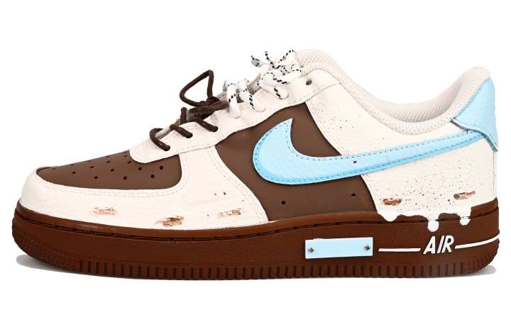 Nike Nike Air Force 1 Maris Sal Dark Chocolate Vlad Abrasion Resistant Abrasion Resistant Low top Skateboard Shoes Unisex