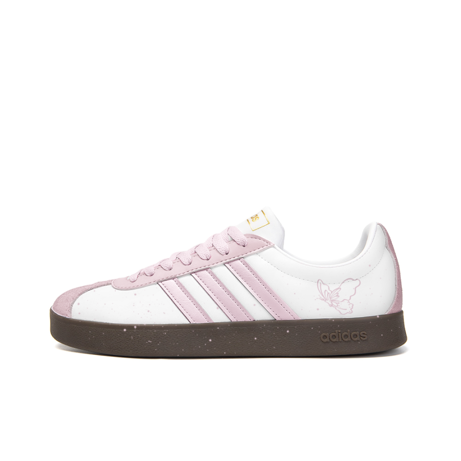 Adidas Neo VL Court 2.0 Orange Flavored Memory Slip Resistant Abrasion Resistant Low top Skateboard Shoes Unisex Pink