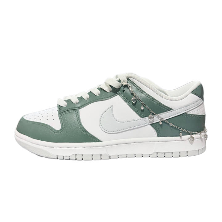 Nike Nike Dunk Low top Skateboard Shoes Men's White Green